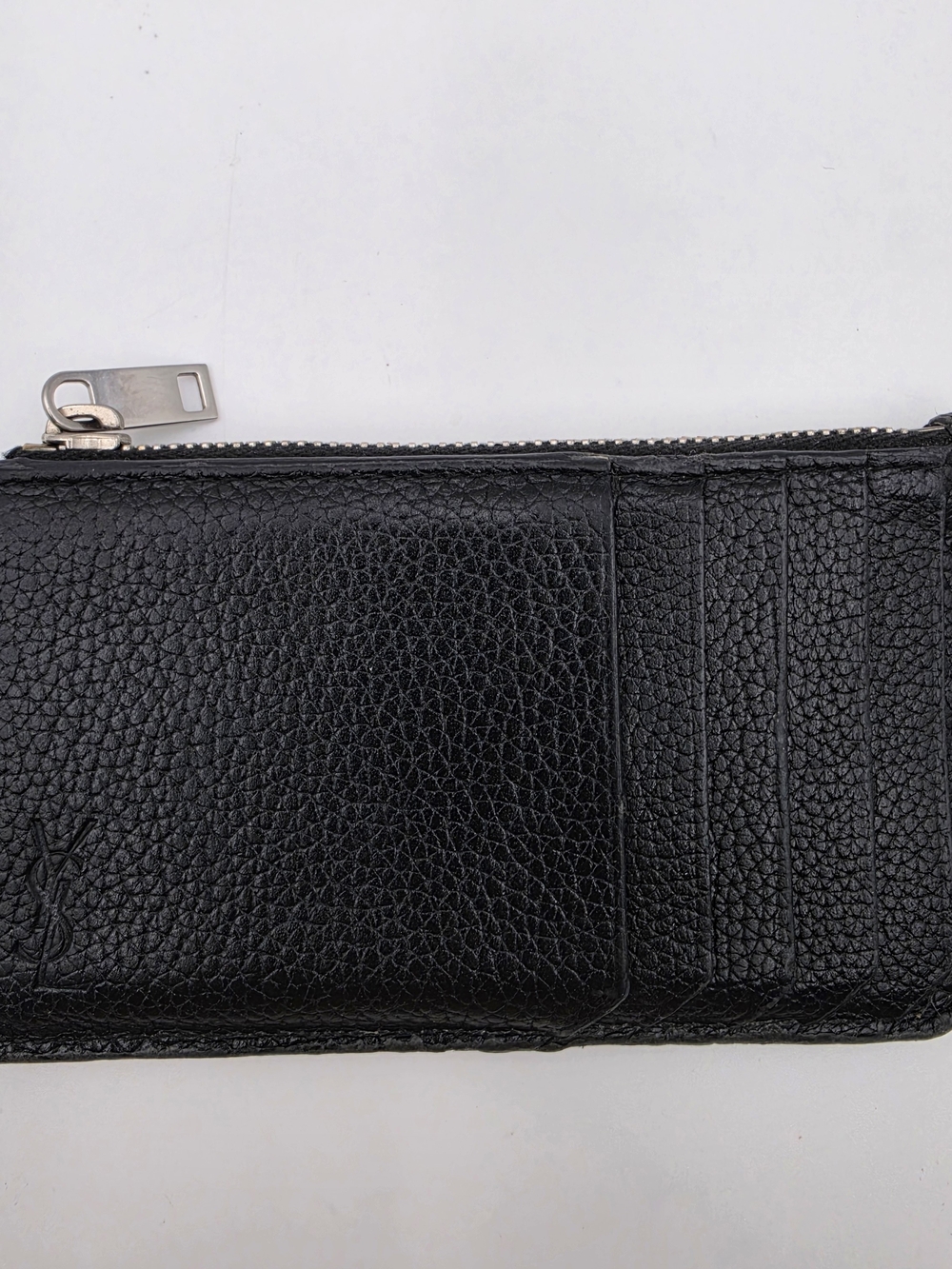Yves Saint Laurent Black Leather Card Holder Pouch. Authentic.!!! - Picture 1 of 16